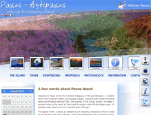Tablet Screenshot of paxostouristguide.com